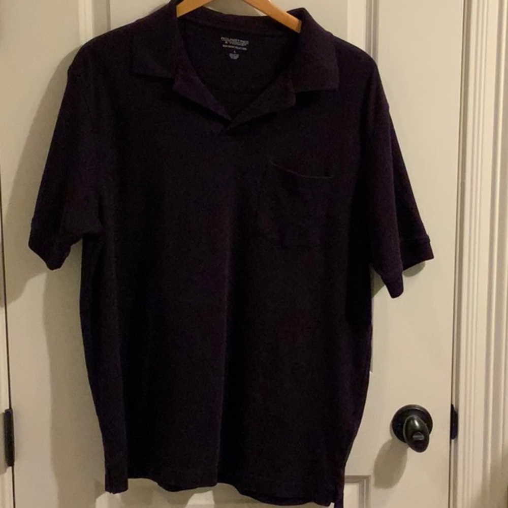 Roundtree & Yorke Silky Finish aubergine short sleeve polo Shirt